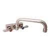 BK Resources EVO-4SM-12 Evolution Series Splash Mount Faucet with 12in Swing Spout 