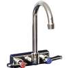 BK Resources Evolution Series Splash Mount Faucet with 4in Gooseneck Spout - EVO-4SM-4G 