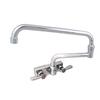 BK Resources EVO-4SM-18 Evolution Series Splash Mount Faucet with 18in Jointed Spout 