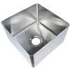 BK Resources 18in x 24in x 14in One Compartment Stainless Steel Weld-In Sink - BKFB-1824-14-16 