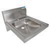 BK Resources BKHS-ADA-D-1 14in x 16in Stainless Steel ADA Wall Mounted Hand Sink 