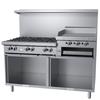 Garland G60-6R24SS G Starfire Pro Series Restaurant Gas Range 60in 