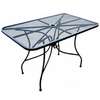 H&D Commercial Seating Outdoor Patio Dining Table 30in x 48in Steel Mesh Top - MT3048 