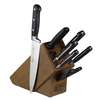 Winco Acero 8 Piece Forged Cutlery Set with Knife Block - KFP-BLKA 
