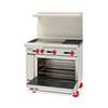 American Range 36in Commercial (2) Burner Gas Range with 24in Griddle & Oven - AR-24G-2B 