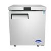 Atosa 27in Single Door Undercounter Reach-in Refrigerator - MGF8401GR 