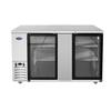 Atosa 68in Double Glass Door Stainless Steel Back Bar Refrigerator - MBB69GGR 