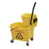 Thunder Group 36qt Combination Yellow Mop Bucket/Wringer - PLWB361 