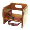 Thunder Group Wooden Stackable Booster Seat with Walnut Finish - WDTHBS019 