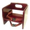 Thunder Group Wooden Stackable Booster Seat with Mahogany Finish - WDTHBS020 