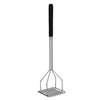 Thunder Group 18in Chrome Plated Sqaure Potato Masher with Soft Grip Handle - SLTMA018C 