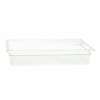 Thunder Group Full Size Clear Polycarbonate Food Pan 4in Depth - PLPA8004 