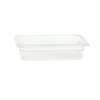 Thunder Group 1/4 Size Clear Polycarbonate Food Pan 2-1/2in Depth - PLPA8142 