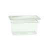 Thunder Group 1/4 Size Clear Polycarbonate Food Pan 6in Depth - PLPA8146 