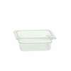 Thunder Group 1/6 Size Clear Polycarbonate Food Pan 2-1/2in Depth - PLPA8162 