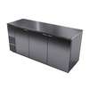 Fagor Refrigeration 80in Stainless Steel Flat Top Bottle Back Bar Cooler - FBB-79S-N 