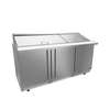 Fagor Refrigeration 72in Mega Top Sandwich Prep Table With Adjustable Shelves - FMT-72-30-N 