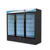 Fagor Refrigeration 83in Three Section Glass Door Refrigerator Merchandiser - FMD-72 