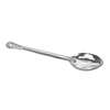 Thunder Group 15in Stainless Steel Slotted Flat Handle Basting Spoon - SLSBA312 