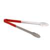 Thunder Group 16in One Piece Stainless Steel Utility Tong with Red Handle - SLTG816R 