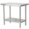 Falcon Food Service WT-3030 30in x 30in Stainless Steel 18 Gauge Worktable 