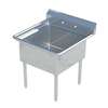 Falcon Food Service HD1C-18X18-0 18in x 18in Stainless Steel 16 Gauge 1 Compartment Sink 