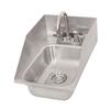 BK Resources DDI-1014524S-P-G 10inx14inx5in Stainless Steel Deep Drawn Drop-In Sink 