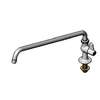 T&S Brass Deck Mount Faucet with 18in Swing Spout & Lever Handle - 5F-1SLX18 