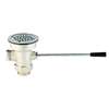 T&S Brass Waste Drain Valve with Short Lever Handle - 3in Sink Opening - B-3962-XS 
