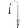 T&S Brass 10-1/4in H Rigid Deck Mount Gooseneck Faucet - 2.2 GPM - B-0521 