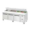 Arctic Air 94in (3) Section Refrigerated Pizza Prep Table - 32cuft - APP94 
