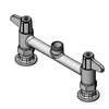 T&S Brass Deck Mount Mixing Faucet With Lever Handles - 5F-8DLX00 