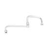 T&S Brass 15in Double Joint Swing Spout with 2.2 GPM Aerator - 067X-A22 
