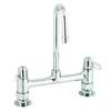 T&S Brass 8in Deck Mount Mixing Faucet with 3in Rigid Spout & 2in Flange - 5F-8DLX03 