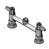 T&S Brass 8in Deck Mount Mixing Faucet with Lever Handles - 5F-8DLS00 