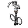 T&S Brass Deck Mount Mixing Faucet with 6in Swing Spout - 5F-2SLF06 