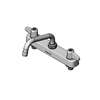 T&S Brass 8in Deck Mount Workboard Mixing Faucet with 6in Swing Spout - 5F-8CLX06 