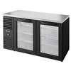 True 60"W Two-Section Refrigerated Back Bar Cooler - TBR60-RISZ1-L-B-GG-1 
