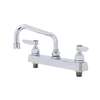 T&S Brass 8in Deck Mount Workboard Faucet with 6in Swing Spout - B-1120 