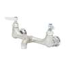 T&S Brass 8in Wall Mount Service Sink Faucet with Eterna Cartridges - B-0672-RGH 