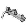 T&S Brass Equip 8in Deck Mount ADA Compliant Faucet with 8in Swing Spout - 5F-8CLX08 
