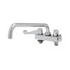 T&S Brass Equip 4in Deck Mount Workboard Faucet with 10in Swing Spout - 5F-4CWX10 
