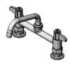 T&S Brass 4in Deck Mount Workboard Mixing Faucet - 5F-4DLS08 