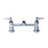 T&S Brass 8in OC Deck Mount Faucet Base with Check Valves - B-0220-CR-LN 
