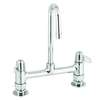 T&S Brass 4in Deck Mount Workboard Mixing Faucet - 5F-4DLS05A 