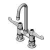 T&S Brass Equip 4in Deck Mount Workboard Faucet with 3in Gooseneck Spout - 5F-4DWS03 