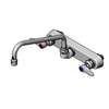 T&S Brass B-1127 8in OC Wall Mount Workboard Faucet with 10in Swing Spout 