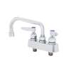 T&S Brass 3-1/2in Deck Mount Workboard Faucet with 8in Swing Spout - B-1101 