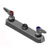 T&S Brass 8in Deck Mount Workboard Faucet with Eterna Cartridges - B-5120-LN 