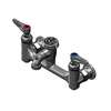 T&S Brass 8in Wall Mount Service Sink Faucet with Cerama Cartridges - B-0674-CR-BSTR 